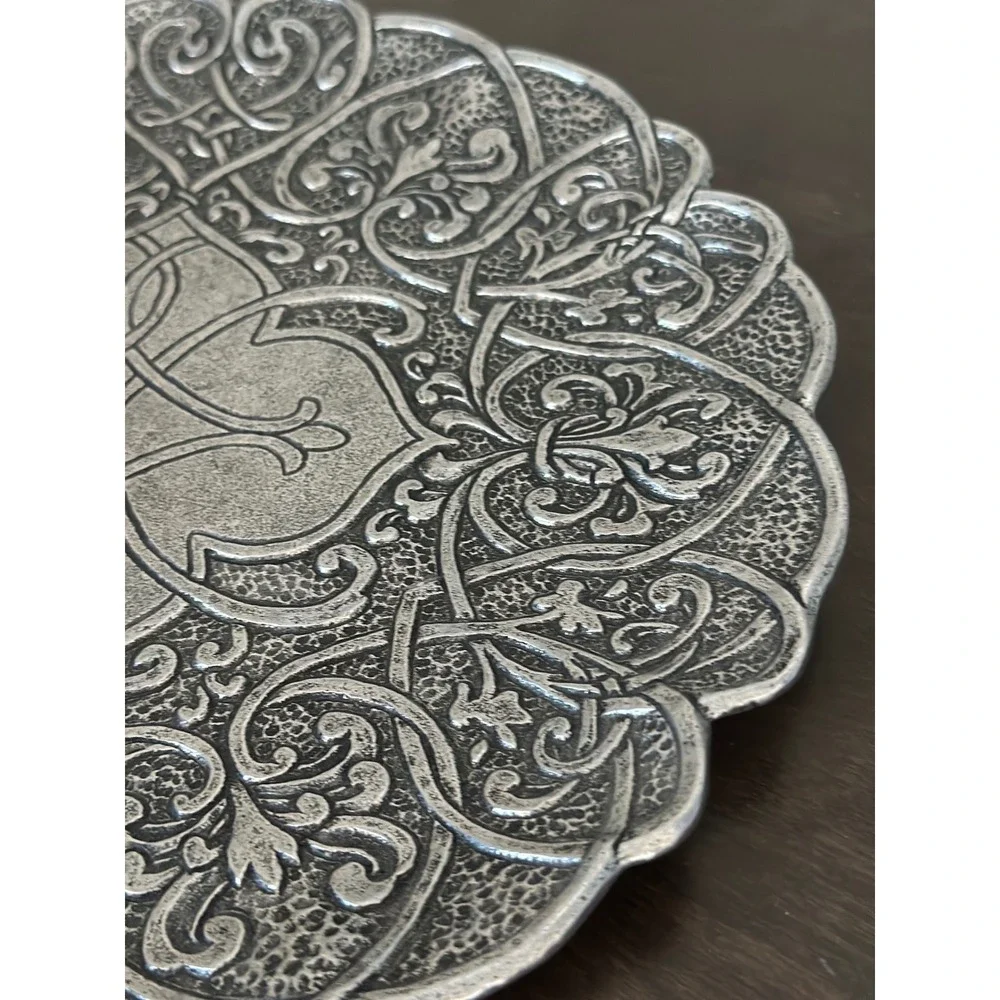 Kimberly McSparran Carson Forevermore 1996 Pewter Metal Charger Plate Celtic 11
